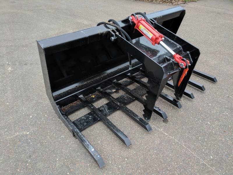 60 Single Grappler Bucket (Skid Steer Attachment)