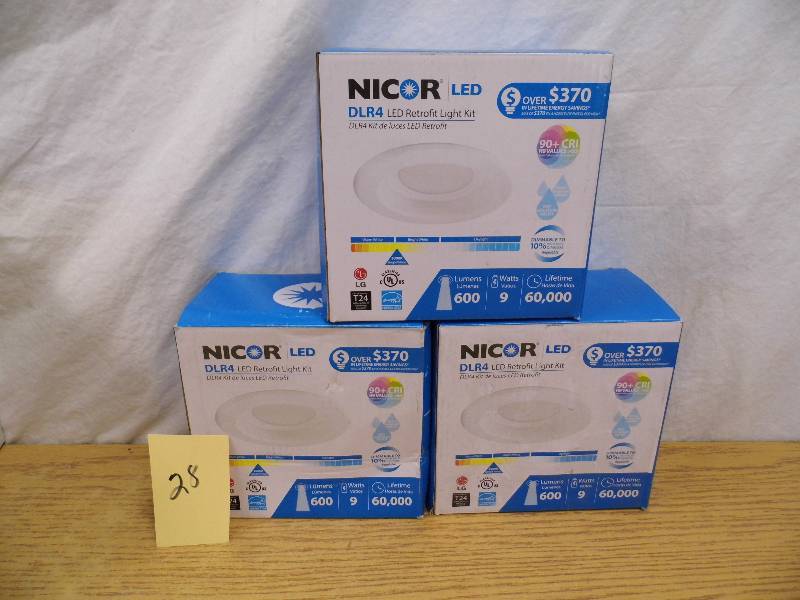 New 3 Piece LED Retrofit Light Kits