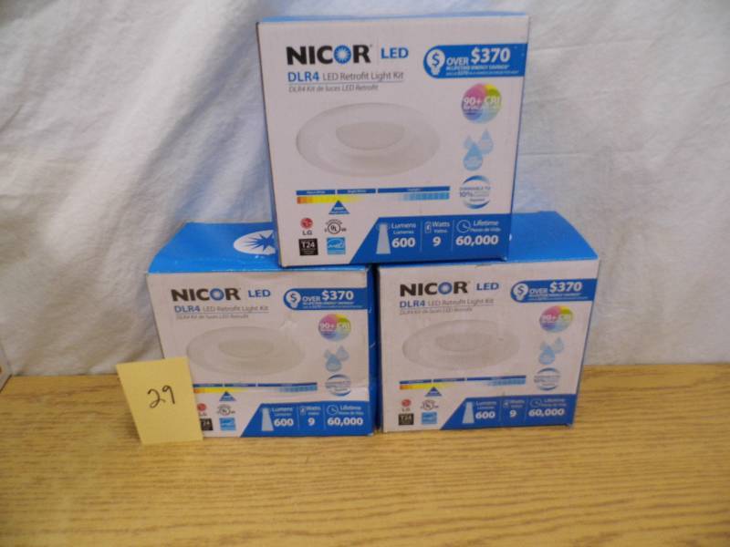 New 3 Piece LED Retrofit Light Kits