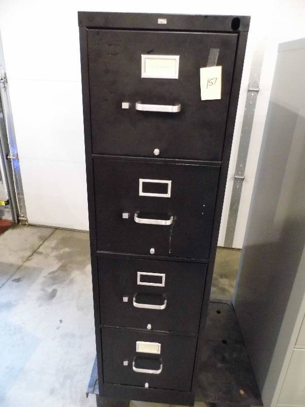 Hon Black File Cabinet
