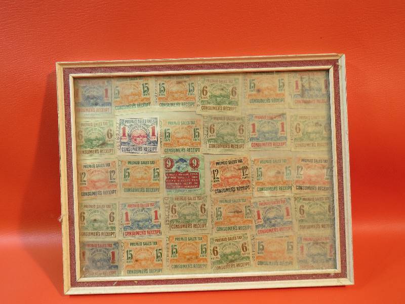 lot 228 image: Vintage Ohio Sales Tax Receipts