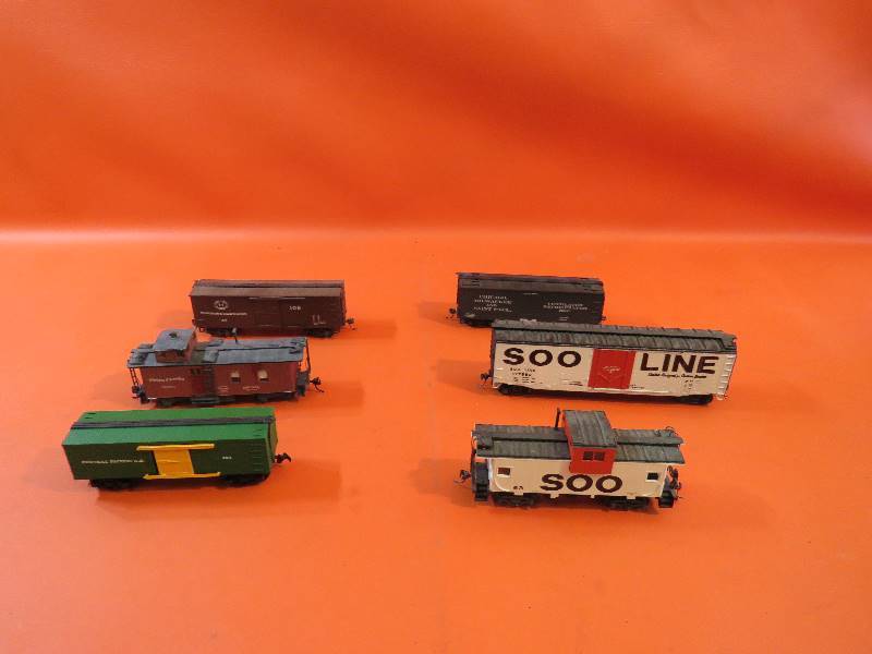 lot 343 image: Vintage Train Cars