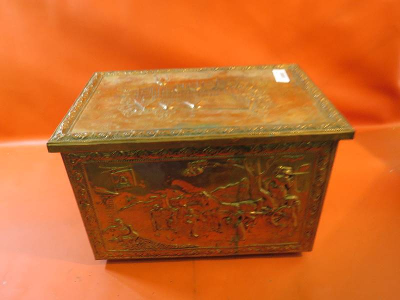 lot 492 image: Vintage Copper Covered Storage Box
