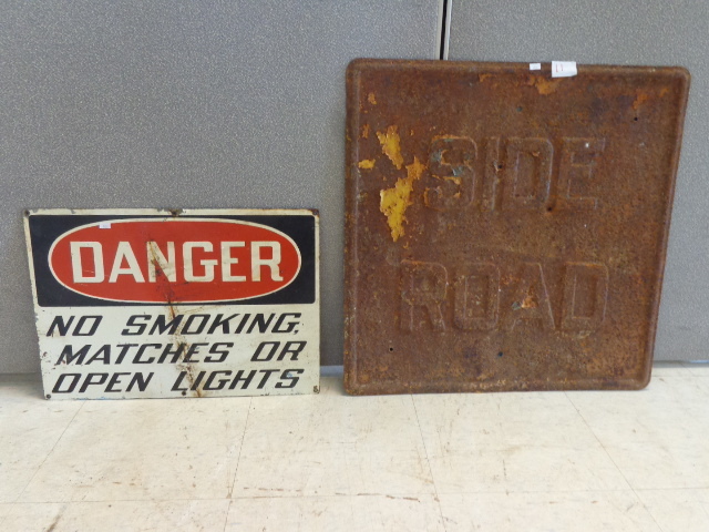 lot 11 image: Road Sign and Danger Sign