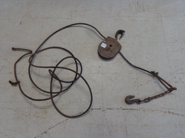 lot 20 image: Steel Cable and Pully