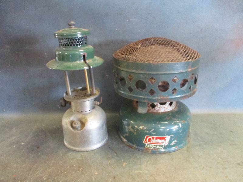 lot 77 image: Coleman Heater and Lantern