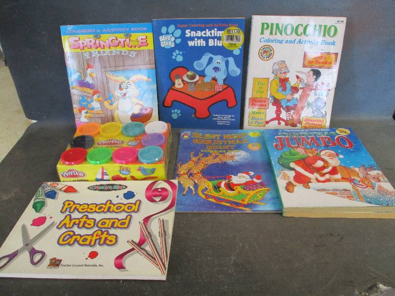 lot 138 image: Play-doh, Coloring Books and Activity Books