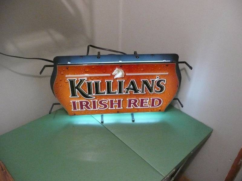 lot 26 image: Killians Irish Red Neon - Works Great & In Great Condition - Approx 22wide 12high