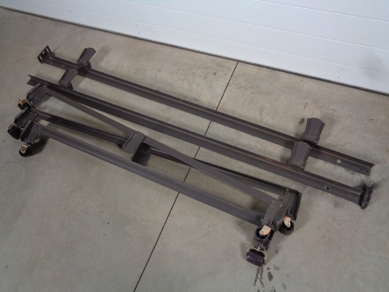lot 133 image: Queen Bed Frame on Wheels