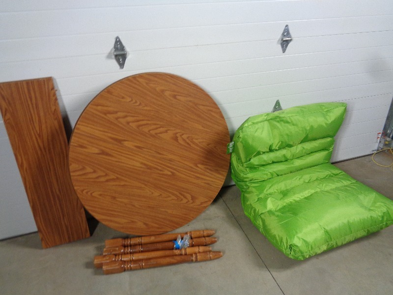 lot 145 image: Dining Table and Big Joe Chair