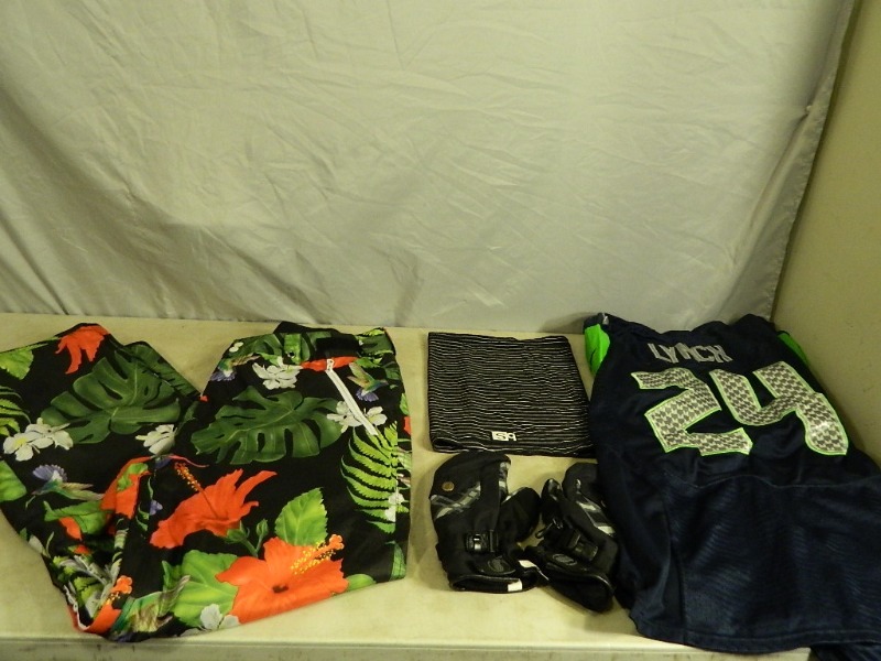lot 35 image: Sea Hawks Jersey and Snowboarding Items