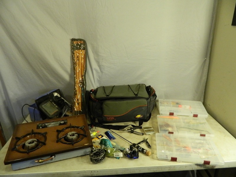 lot 47 image: Fishing Tackle, Tools, Reels, Rods, Etc