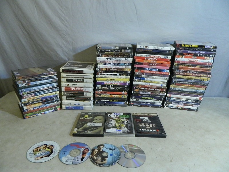 lot 65 image: Over 100 Dvds