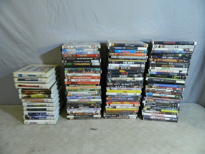 lot 66 image: Over 100 Dvds