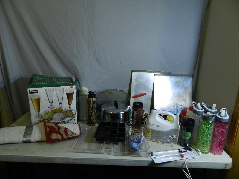 lot 167 image: Football Party Set, Kitchen Items, and More