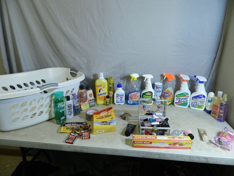 lot 179 image: Personal Products and Clothes Basket