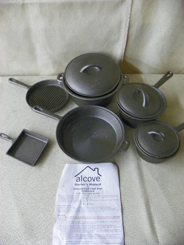 alcove 9p Cast Iron Cookware set