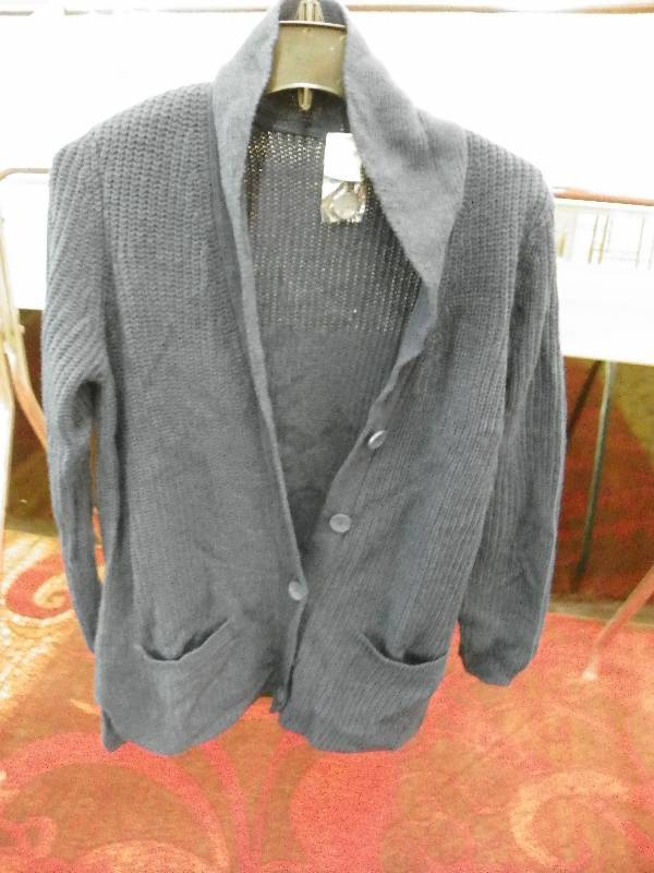 Blair Shaker Cardigan Sweater Navy S