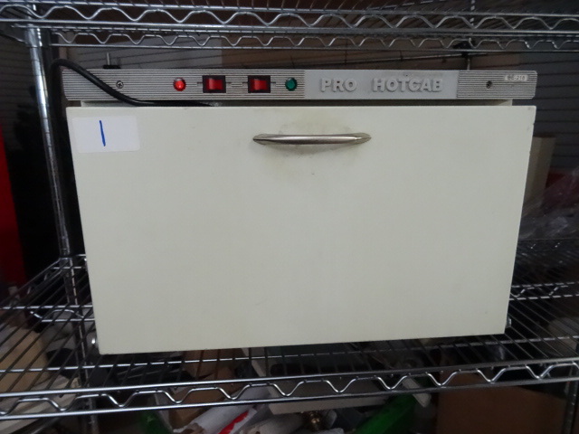 lot 1 image: Pro hot cab BE-218 hot towel cabine...