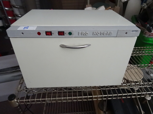 lot 8 image: Pro hot cab BE-218 hot towel cabine...