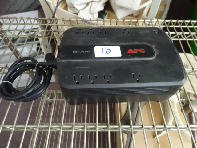 lot 10 image: APC battery back up. Back UPS 550...