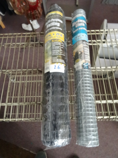 lot 26 image: 24 x 25 multi purpose netting. 24...