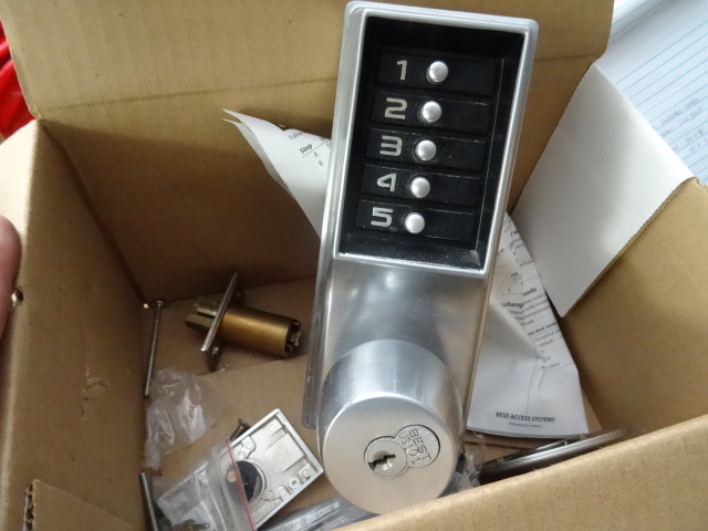 lot 60 image: Simplex push button lock assembly. ...