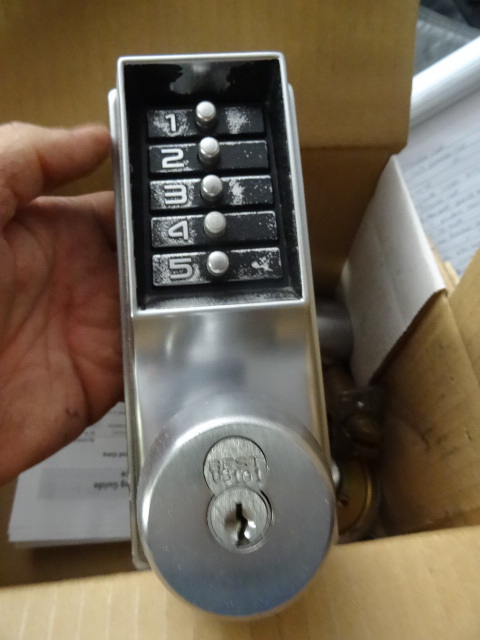 lot 61 image: Simplex push button lock assembly. ...