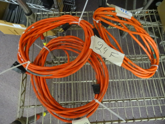 lot 74 image: 3 extension cords. 1 is 14 and 2 a...