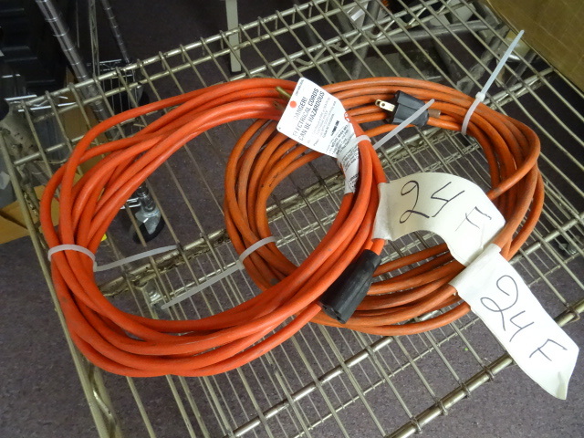 lot 75 image: 2 extension cords. 24 each...