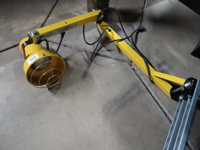 lot 134 image: Wall mount loading dock light. Swiv...