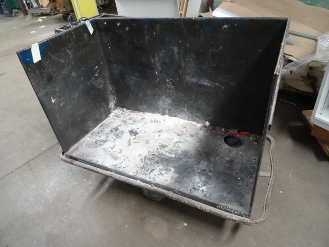 lot 157 image: Open sided tub cart on wheels. Nutt...