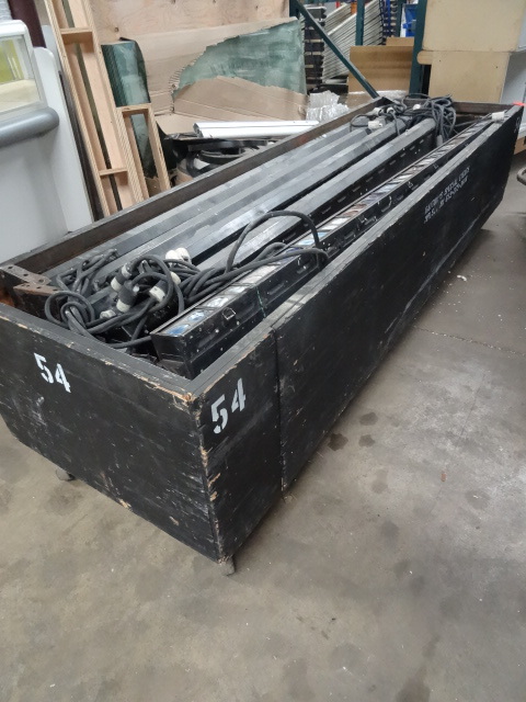 lot 158 image: Stage lighting in shipping case. On...