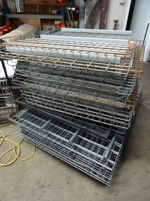 lot 163 image: Pallet of wire decking for pallet r...