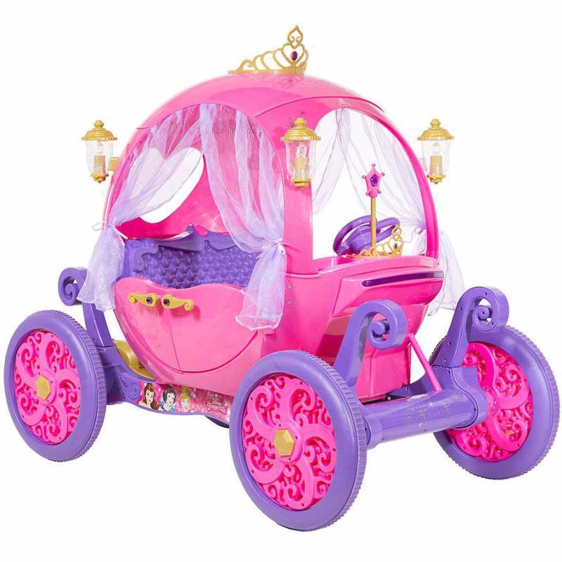lot 13 image: 24V Disney Princess Carriage Ride-On Kids Toy- 24 Volt - Includes Battery and Charger - Fully Assembled -