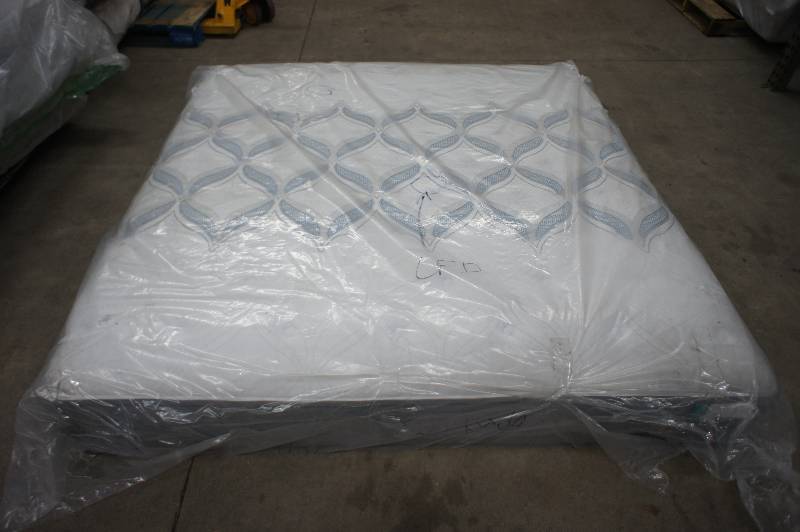 lot 6 image: New Sealy Ashton Cushion Firm King Mattress, MSRP $ 1299.99