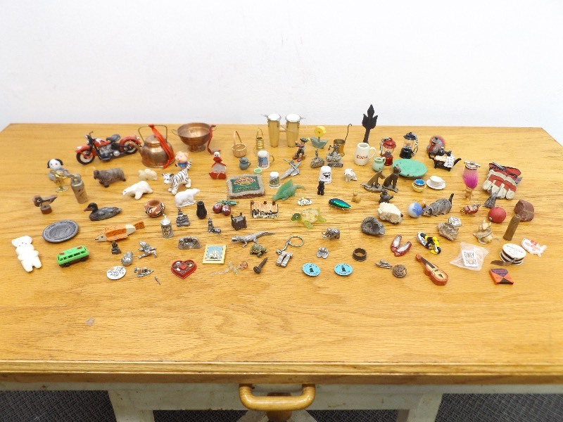 lot 48 image: Large lot of Vintage Miniature Shadow Box Figurines