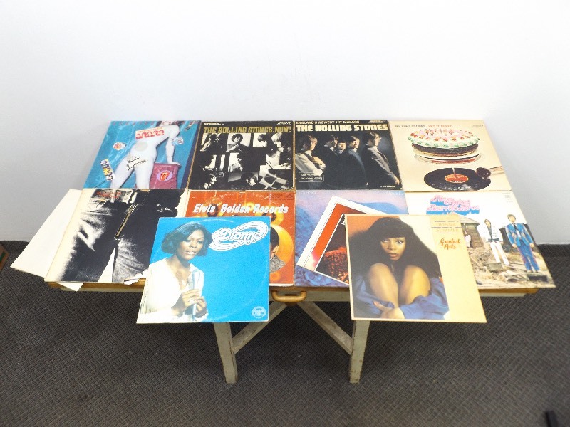 lot 10 image: Lot of Vintage Rolling Stones, Elvis, Pink Floyd etc. Vinyl Records