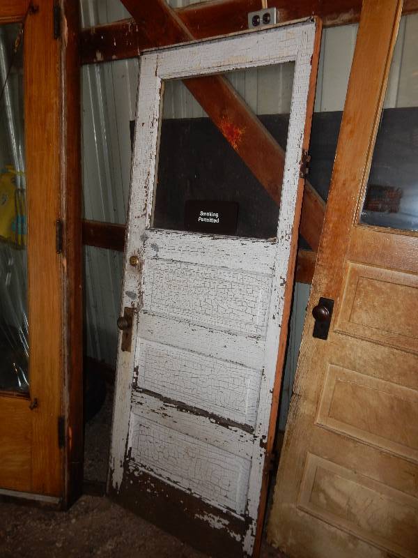 lot 15 image: Panel Door with Window and Shelf