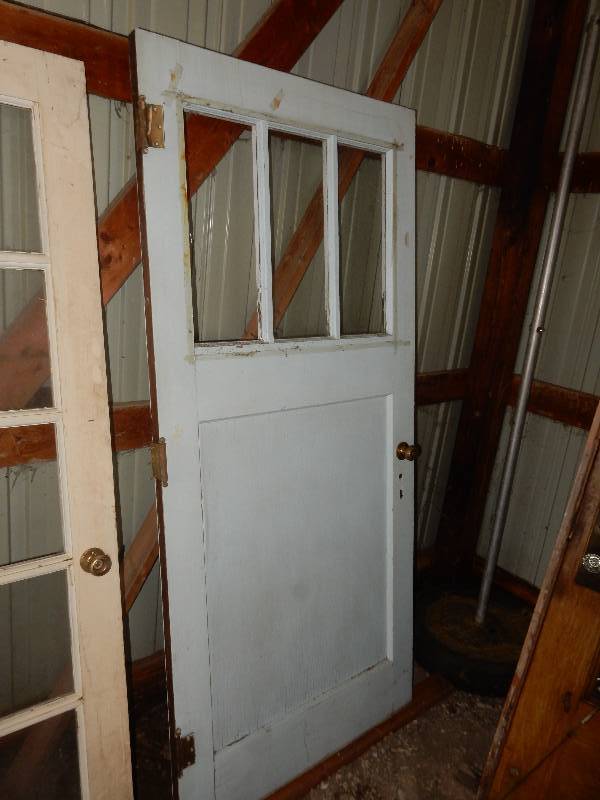 lot 17 image: Panel Door with Vertical light windows