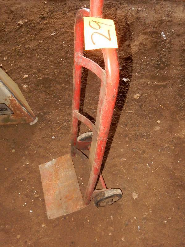lot 29 image: Wheel, Upright Cart