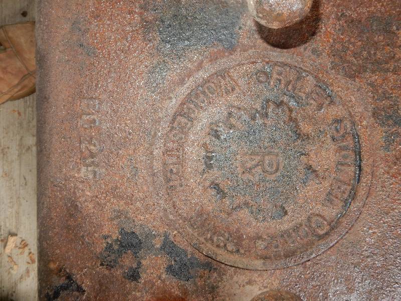lot 4 image: Cast Iron Boiler door from the Old Scmidt Brewery