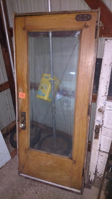 lot 16 image: Very Large and Heavy Entry Way Door