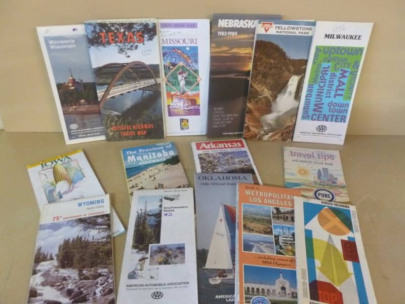Vintage Road Maps