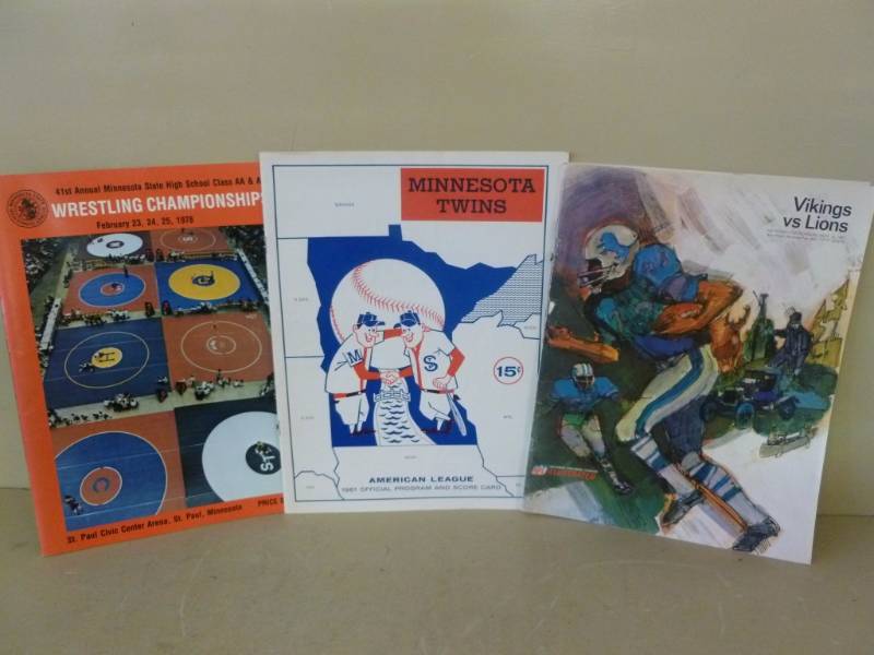 Vintage Minnesota Sports Programs