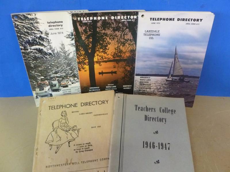 Vintage Telephone Books
