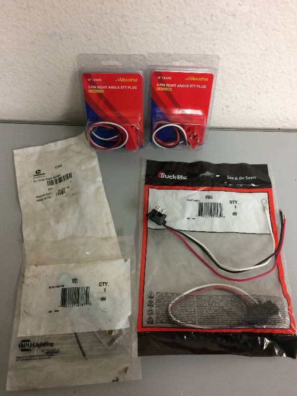 Assorted Plug, Holder, Bracket and Pigtails