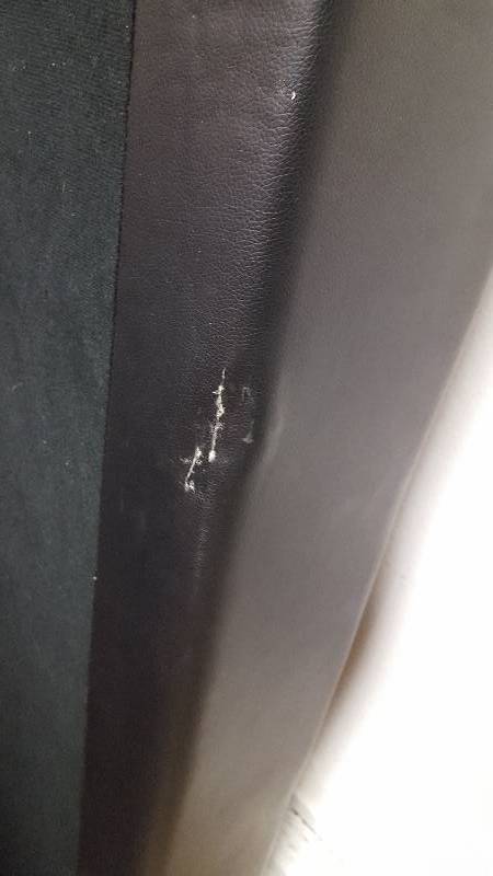 leather couch for garage or fish house