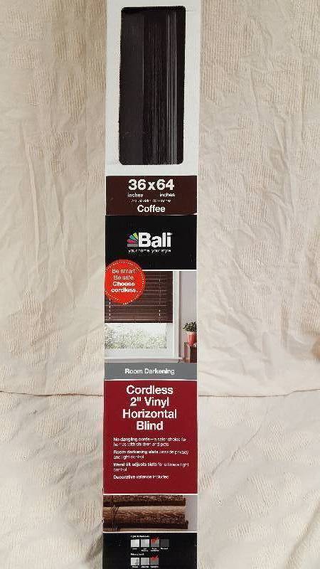 Window Blind 36 W x 64 L Coffee color