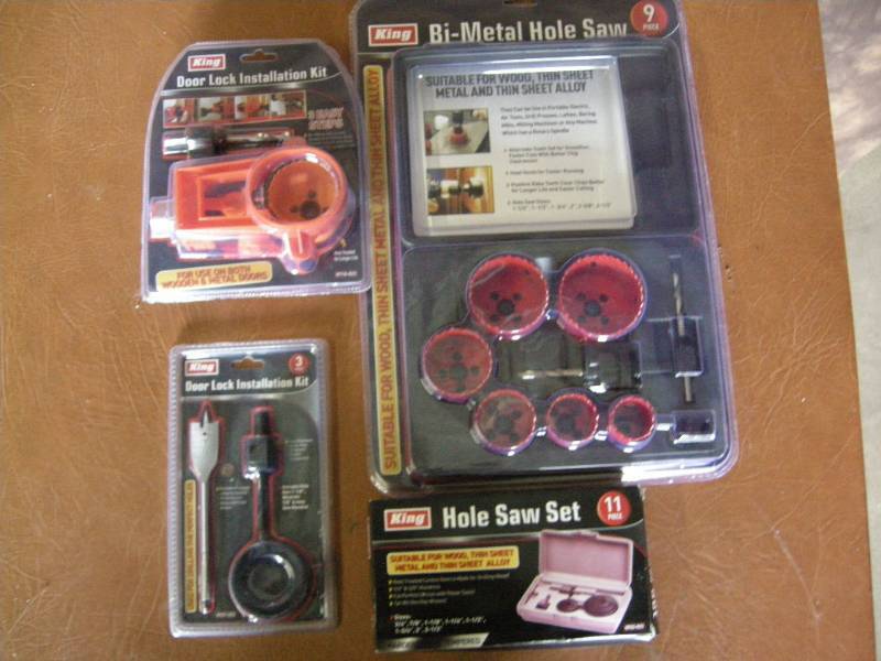 lot 78 image: King Hole Saw - Door Lock Installation Kits